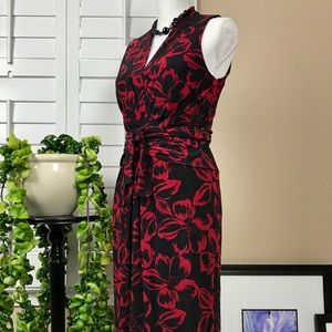 👗Norma Kamali, Black and Red Dress, Size M